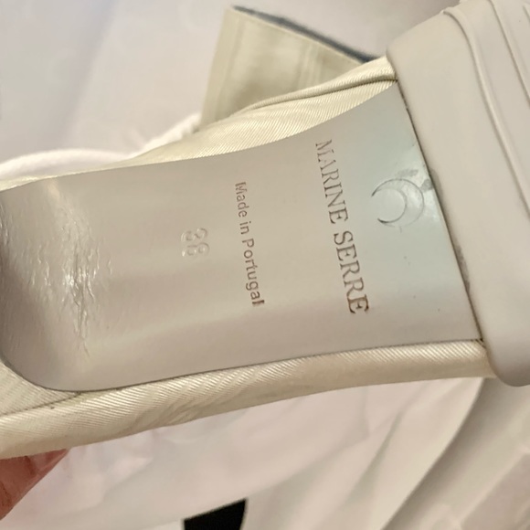 ❌SOLD❌ New Marine Serre Grey 50 Moiré Knee High Boots - Picture 11 of 11